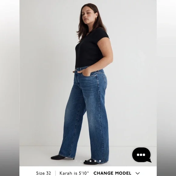 Madewell Curvy Low-Slung Straight Jeans in Palmina wash - Picture 9 of 11